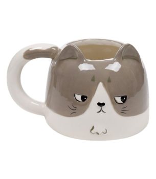 Taza gato gris